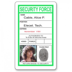 Swamp Thing ID Card Alice Cable Cosplay / Halloween Costume Accessory